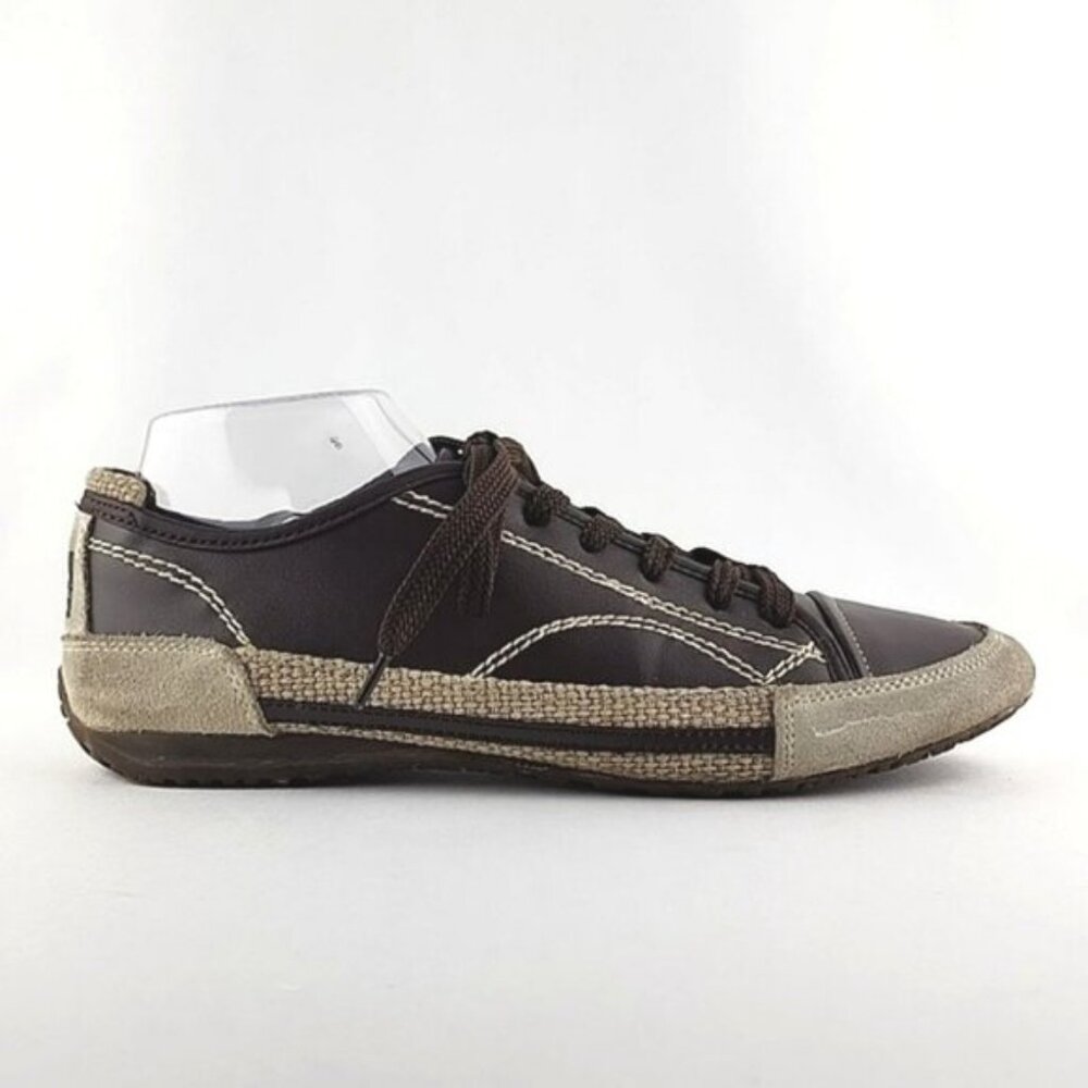 Marithé Francois Gibaud Men's Brown Leather Lace Up Sneakers Size 8.5 - Picture 2 of 16
